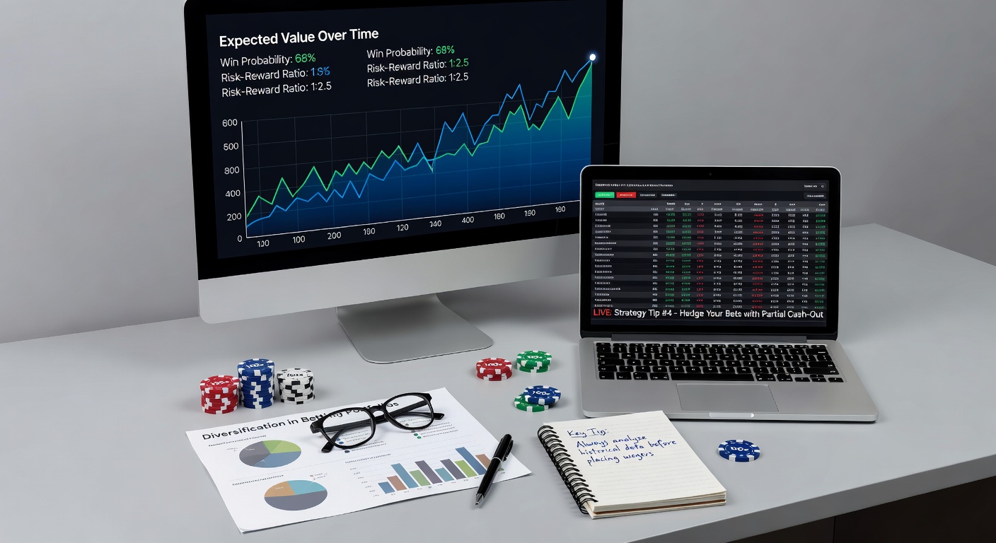 Graph charts and betting odds displayed on multiple screens, illustrating data analysis in betting strategies