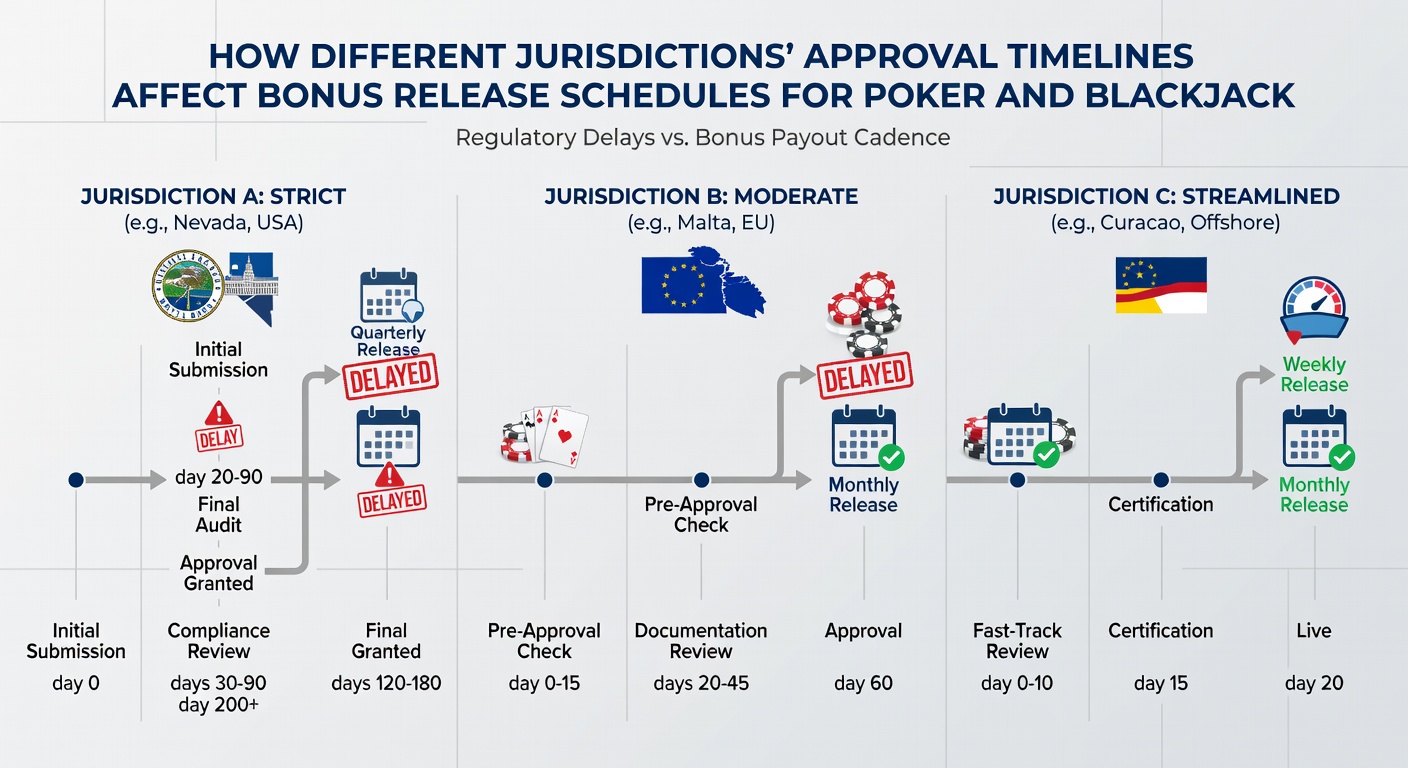 Comparison of bonus release timelines across global gaming jurisdictions